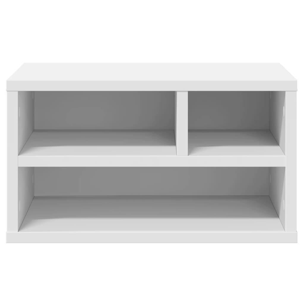 Soporte de impresora madera ingeniería blanco 40x32x22,5 cm