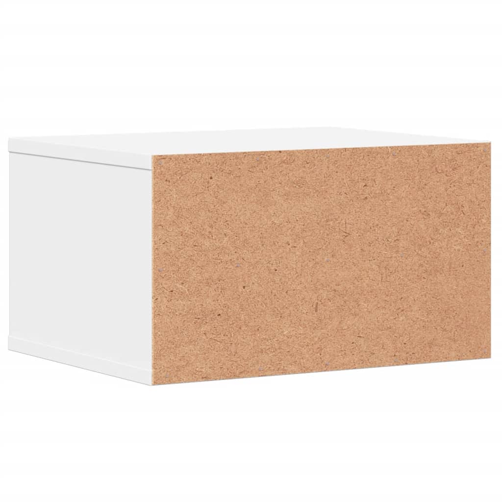Soporte de impresora madera ingeniería blanco 40x32x22,5 cm