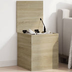 Caja de almacenaje Corona madera maciza de pino 78x78x45 cm