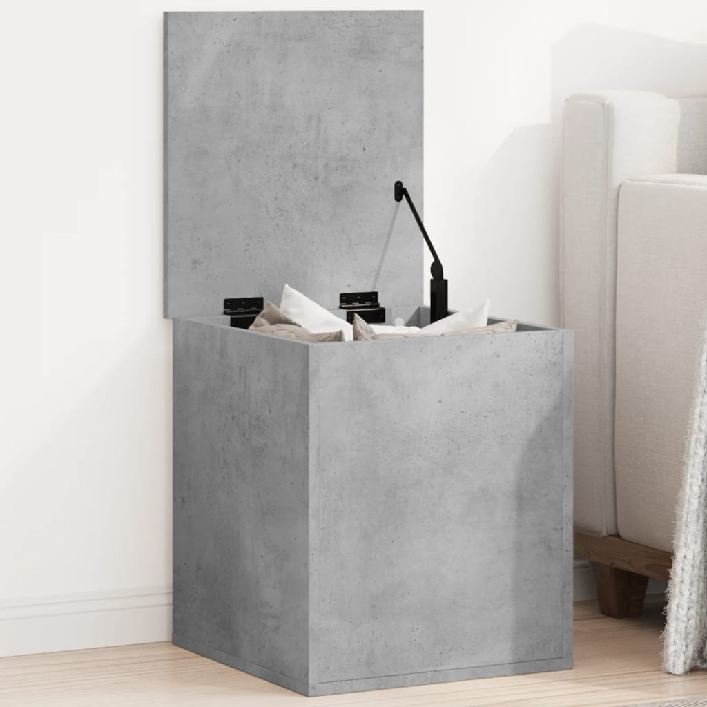 Caja de almacenaje Corona madera maciza de pino 78x78x45 cm