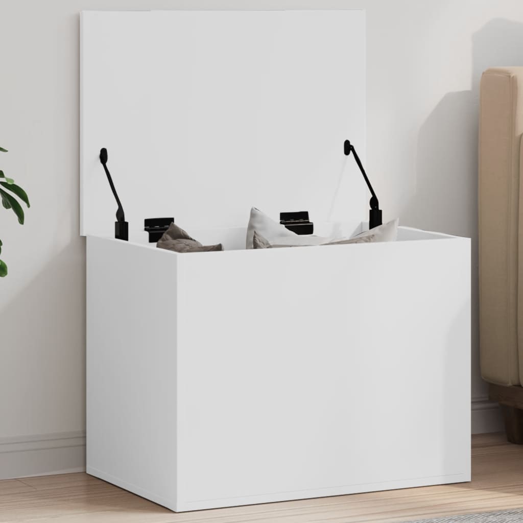Caja de almacenaje Corona madera maciza de pino 78x78x45 cm