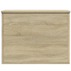 Caja de almacenaje madera ingeniería roble Sonoma 60x42x46 cm