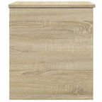 Caja de almacenaje madera ingeniería roble Sonoma 60x42x46 cm