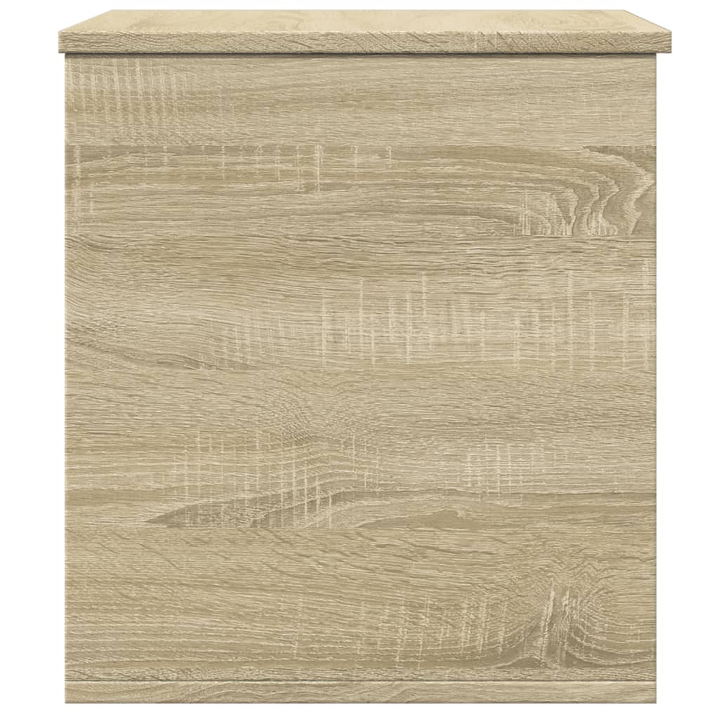 Caja de almacenaje madera ingeniería roble Sonoma 60x42x46 cm