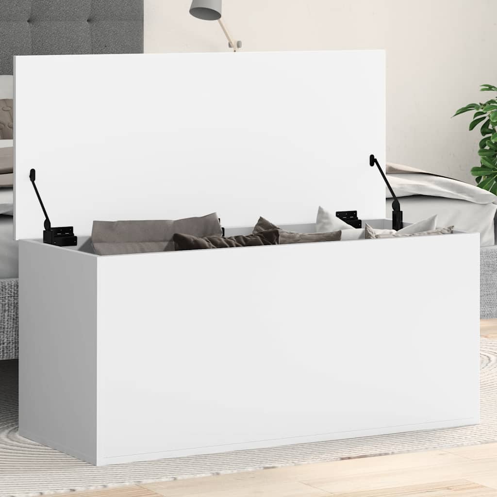 Caja de almacenaje Corona madera maciza de pino 78x78x45 cm