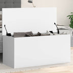 Caja de almacenaje Corona madera maciza de pino 78x78x45 cm