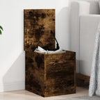 Caja de almacenaje Corona madera maciza de pino 78x78x45 cm