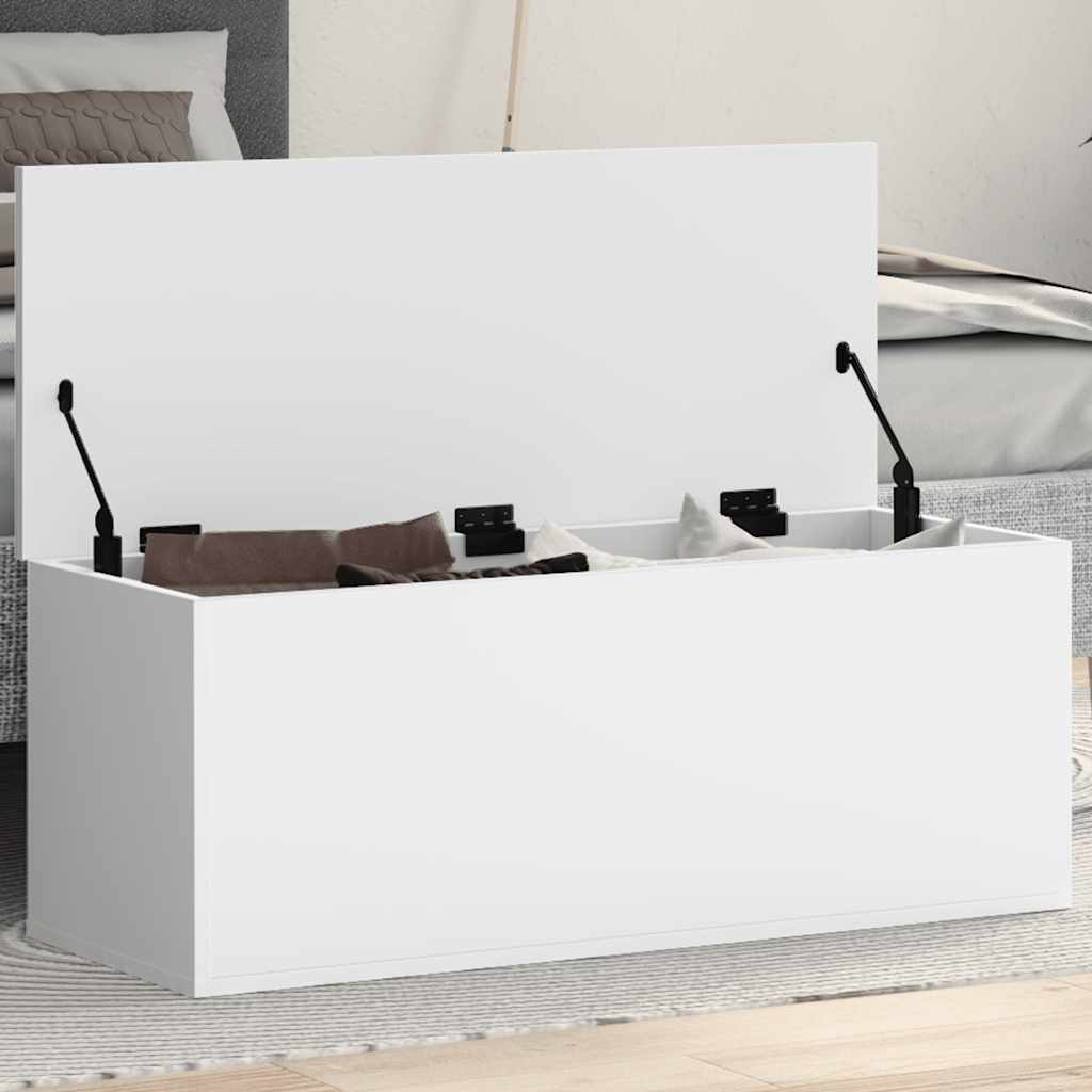 Caja de almacenaje Corona madera maciza de pino 78x78x45 cm
