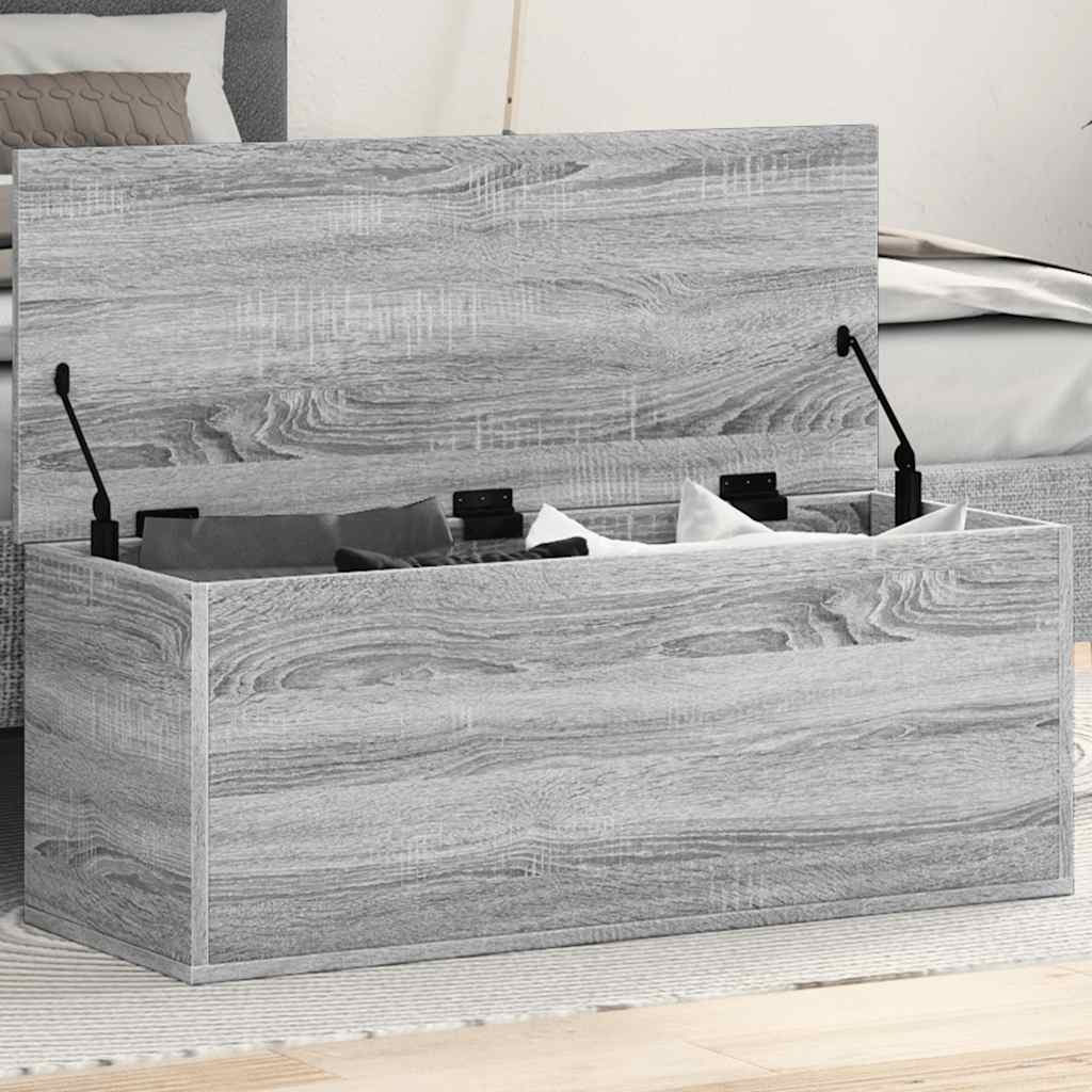 Caja de almacenaje Corona madera maciza de pino 78x78x45 cm