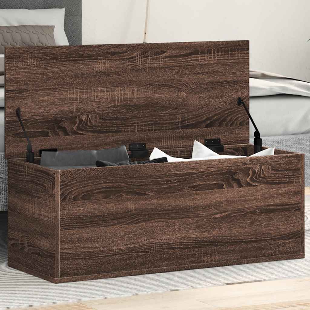 Caja de almacenaje Corona madera maciza de pino 78x78x45 cm