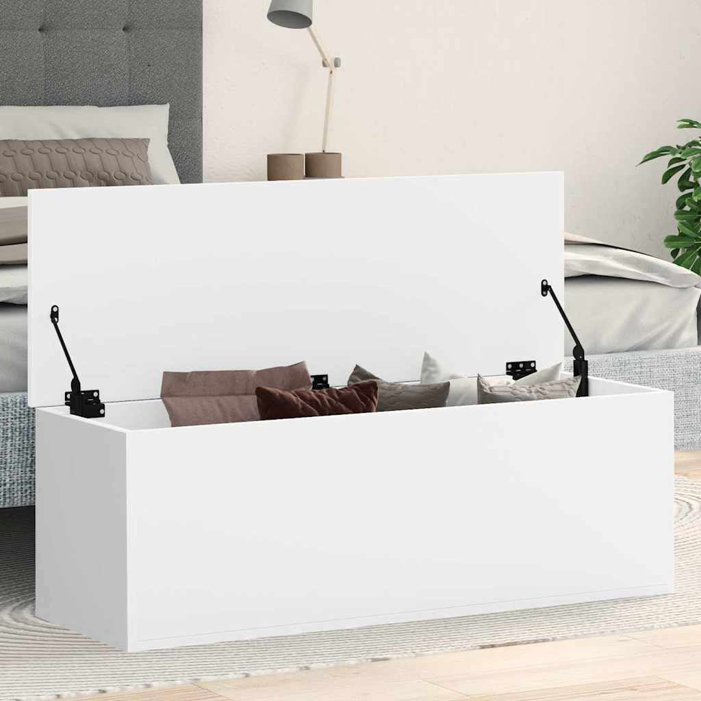 Caja de almacenaje Corona madera maciza de pino 78x78x45 cm