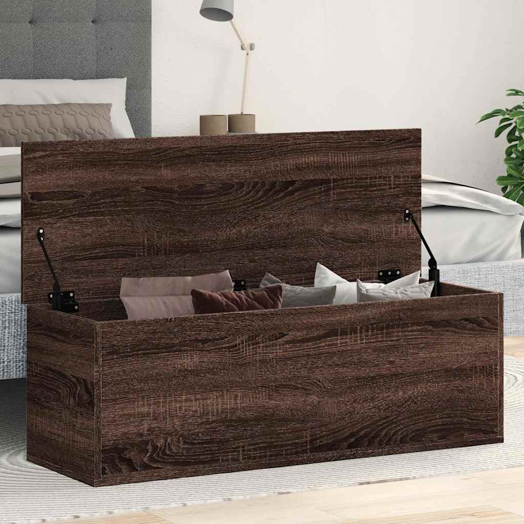 Caja de almacenaje Corona madera maciza de pino 78x78x45 cm