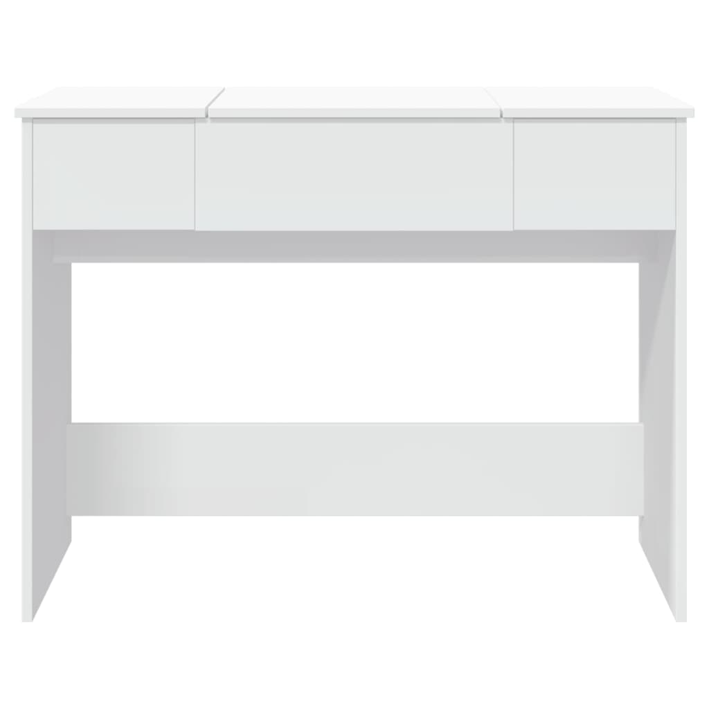 Tocador con espejo blanco 100x45x76 cm