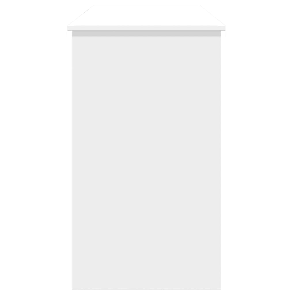 Tocador con espejo blanco 100x45x76 cm