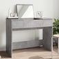 Concrete Grey Dressing Table with Mirror 100x45x76 cm