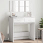 White dressing table with mirror 80x39x80 cm