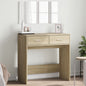Sonoma Oak Dressing Table with Mirror 80x39x80 cm