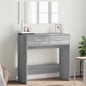 Dressing table with mirror Sonoma grey 80x39x80 cm
