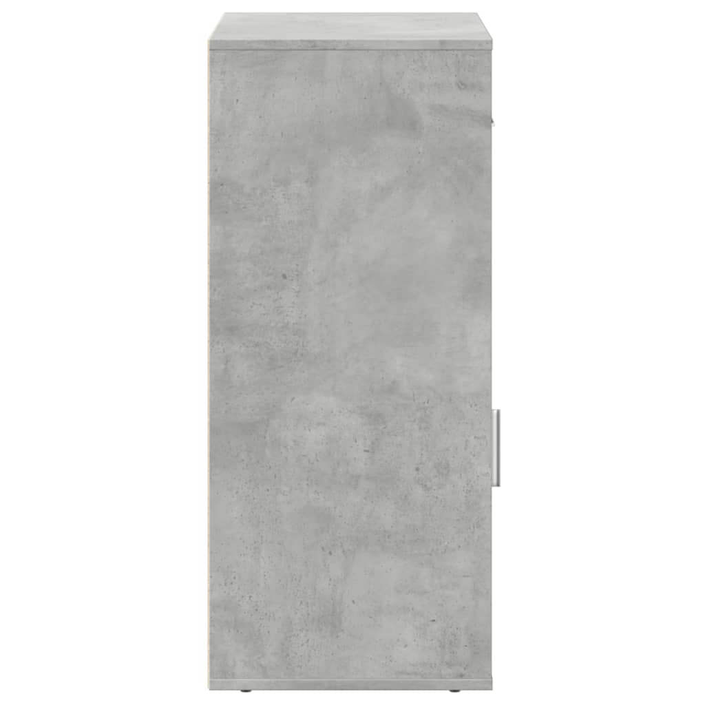 Armario almacenaje madera ingeniería gris hormigón 56,5x39x90cm