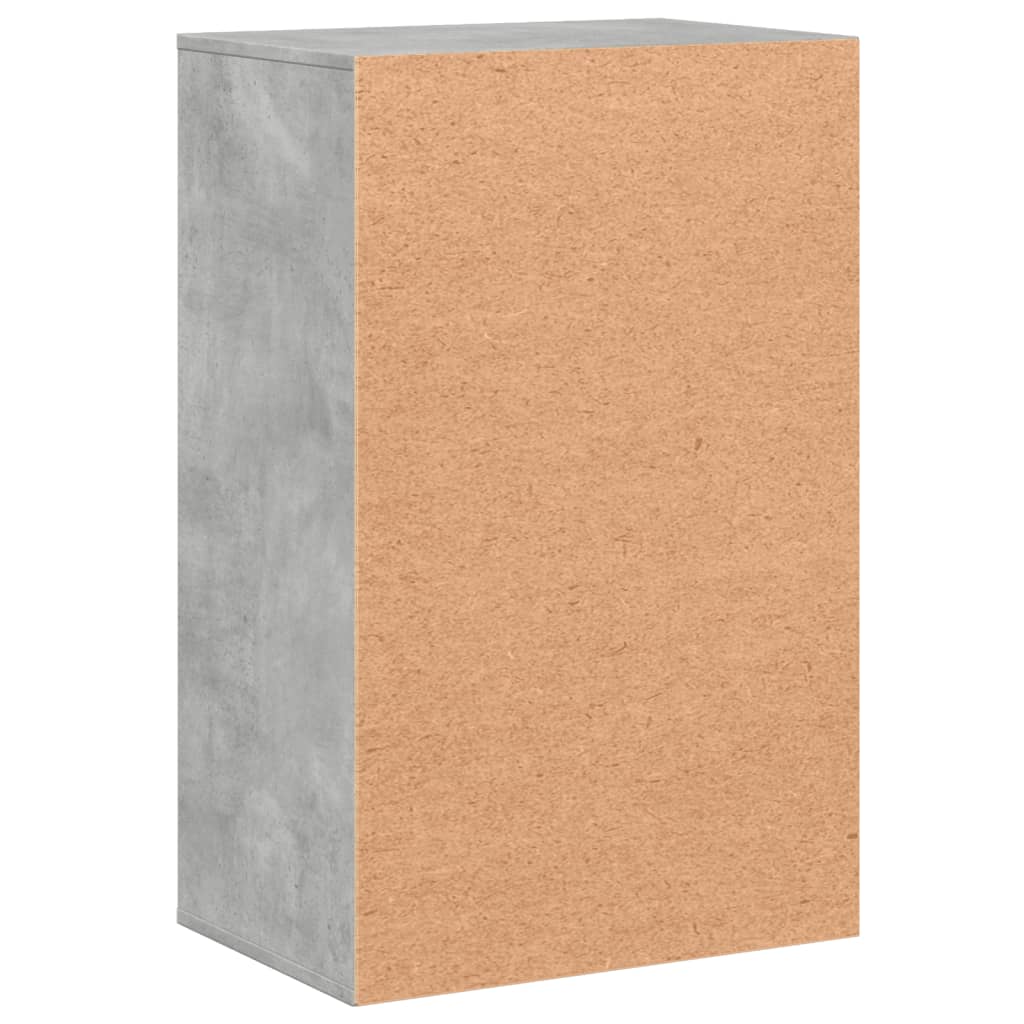 Armario almacenaje madera ingeniería gris hormigón 56,5x39x90cm