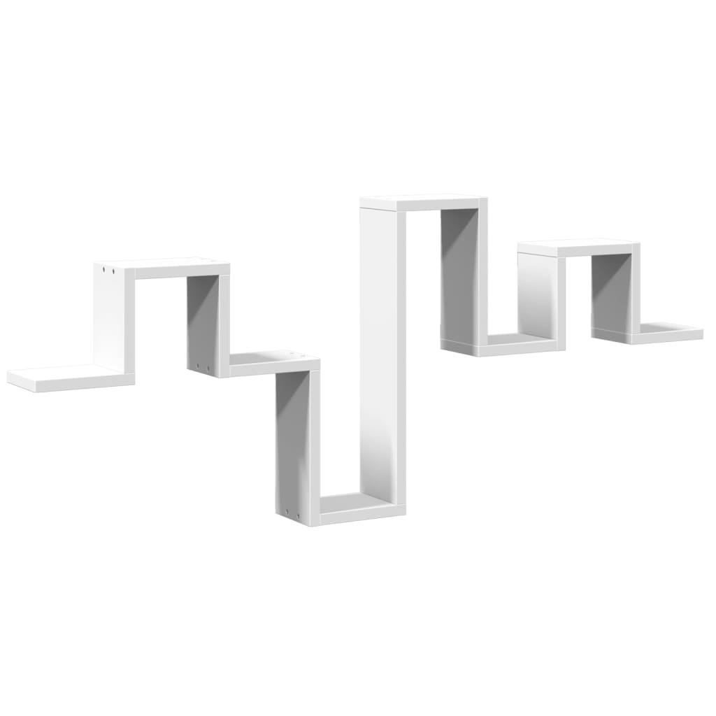Estantería de pared madera de ingeniería blanco 104,5x10x43 cm