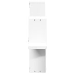 Estantería de pared madera de ingeniería blanco 104,5x10x43 cm