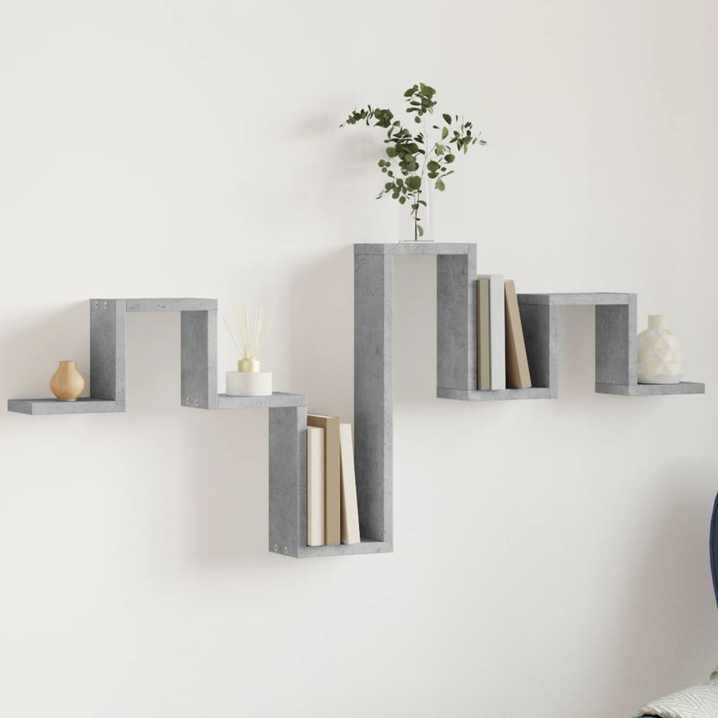 Estantería de pared madera de ingeniería blanco 104,5x10x43 cm
