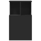 Mesa auxiliar madera de ingeniería negro 35x35x60 cm