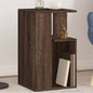 Mesa auxiliar madera de ingeniería negro 35x35x60 cm