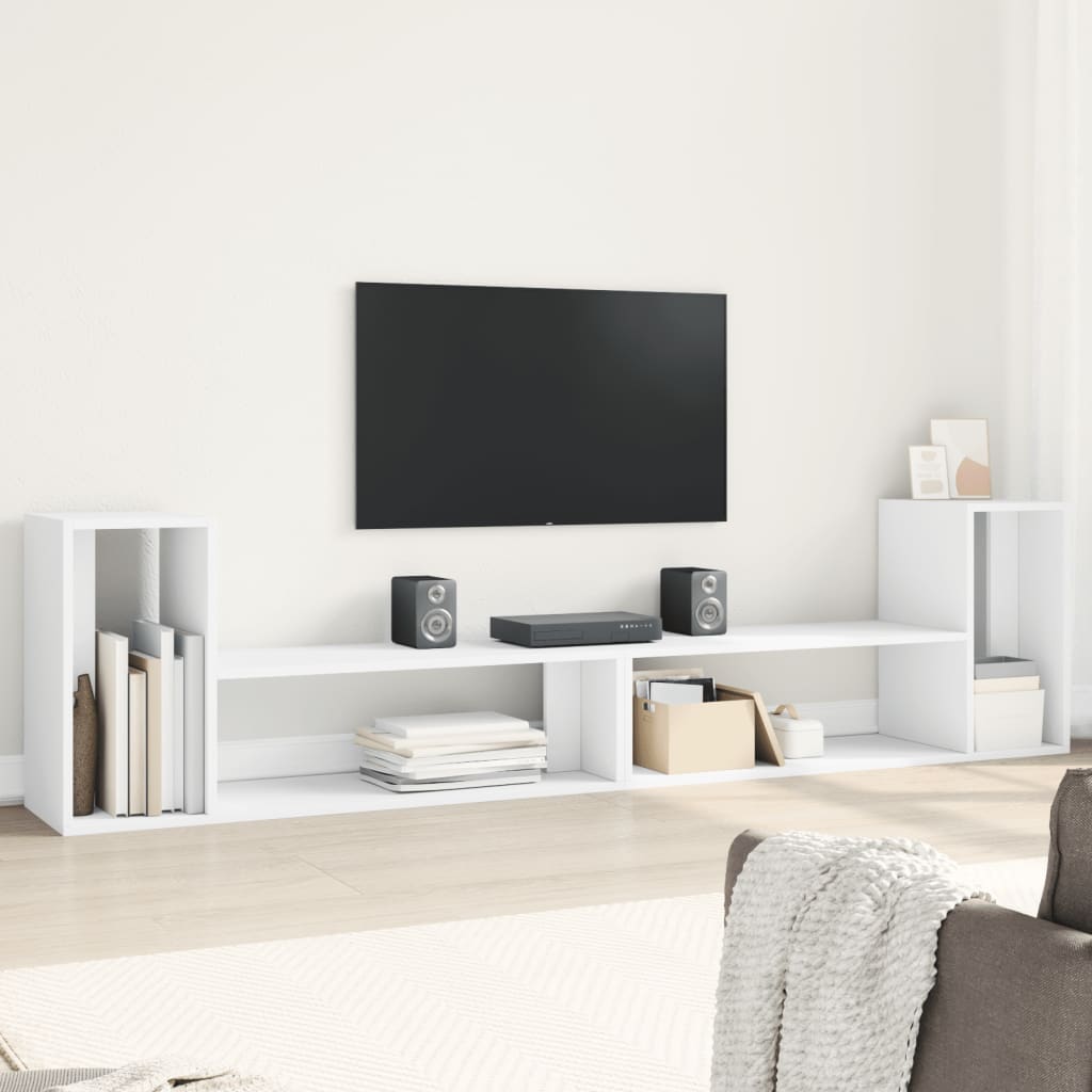 Mueble TV acero laminado en frío amarillo mostaza 202x39x43,5cm