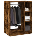 Armario de madera de ingeniería roble ahumado 77x48x102 cm
