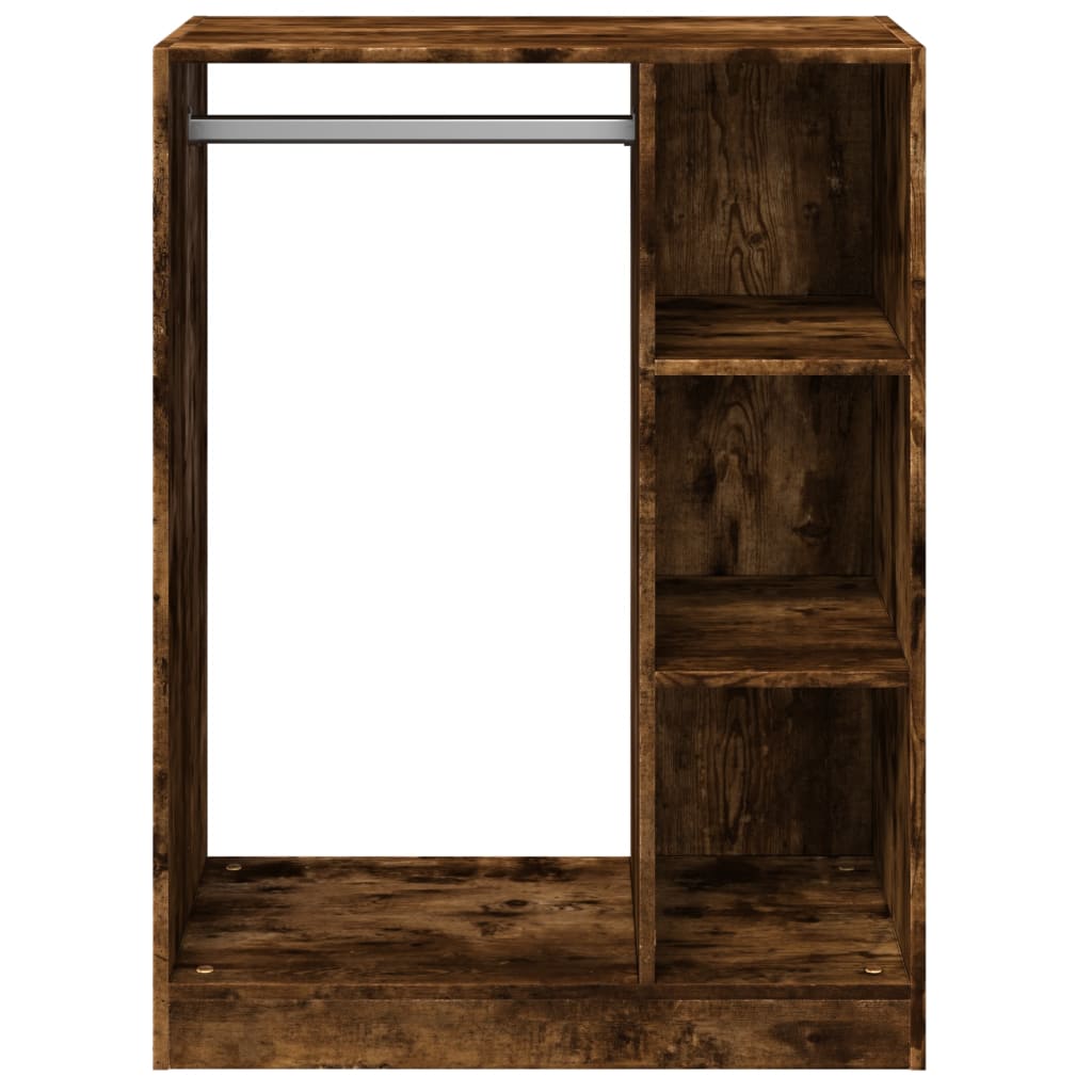 Armario de madera de ingeniería roble ahumado 77x48x102 cm