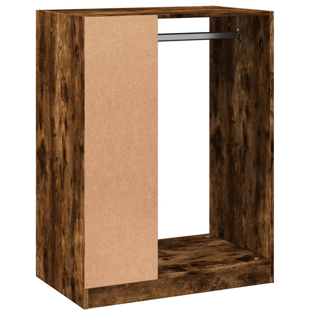 Armario de madera de ingeniería roble ahumado 77x48x102 cm