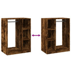 Armario de madera de ingeniería roble ahumado 77x48x102 cm