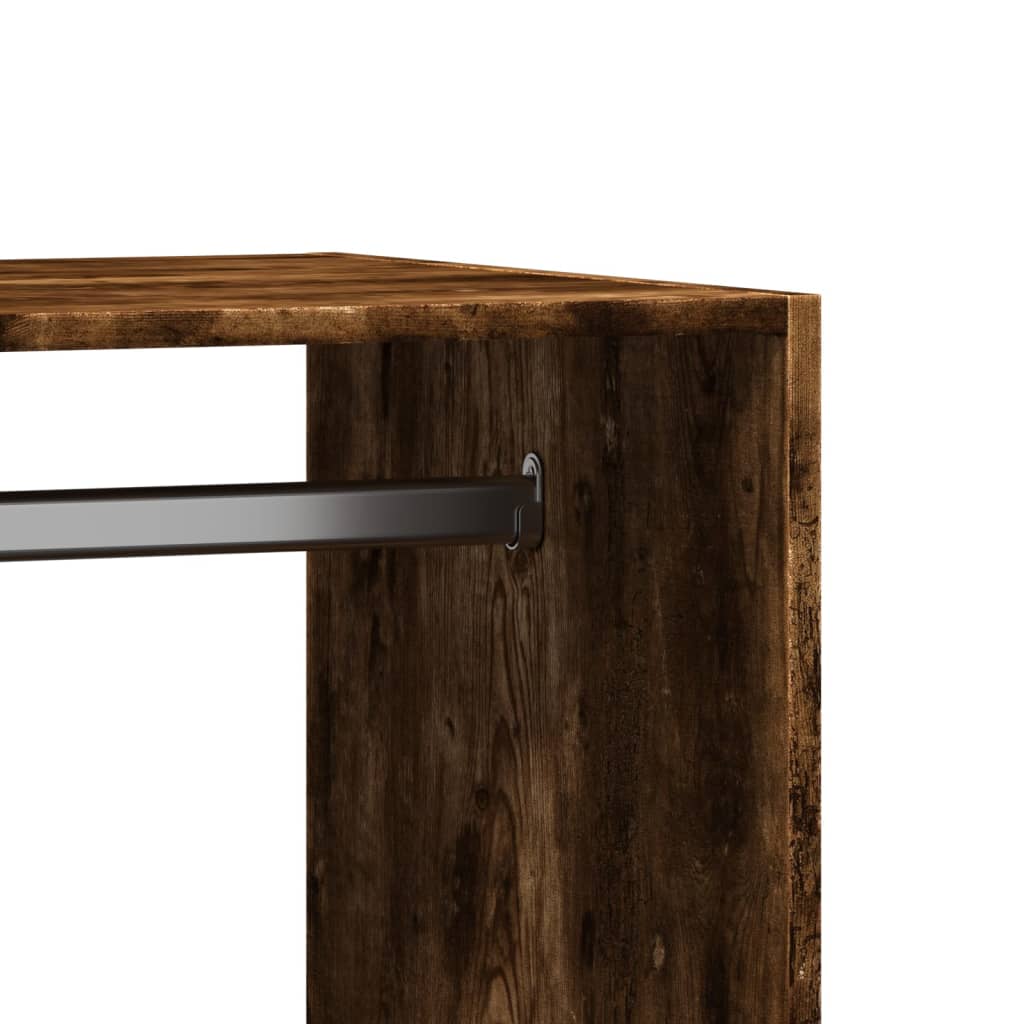 Armario de madera de ingeniería roble ahumado 77x48x102 cm