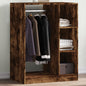 Armario de madera de ingeniería roble ahumado 77x48x102 cm