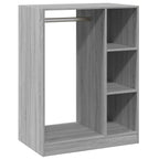 Armario de madera de ingeniería gris Sonoma 77x48x102 cm