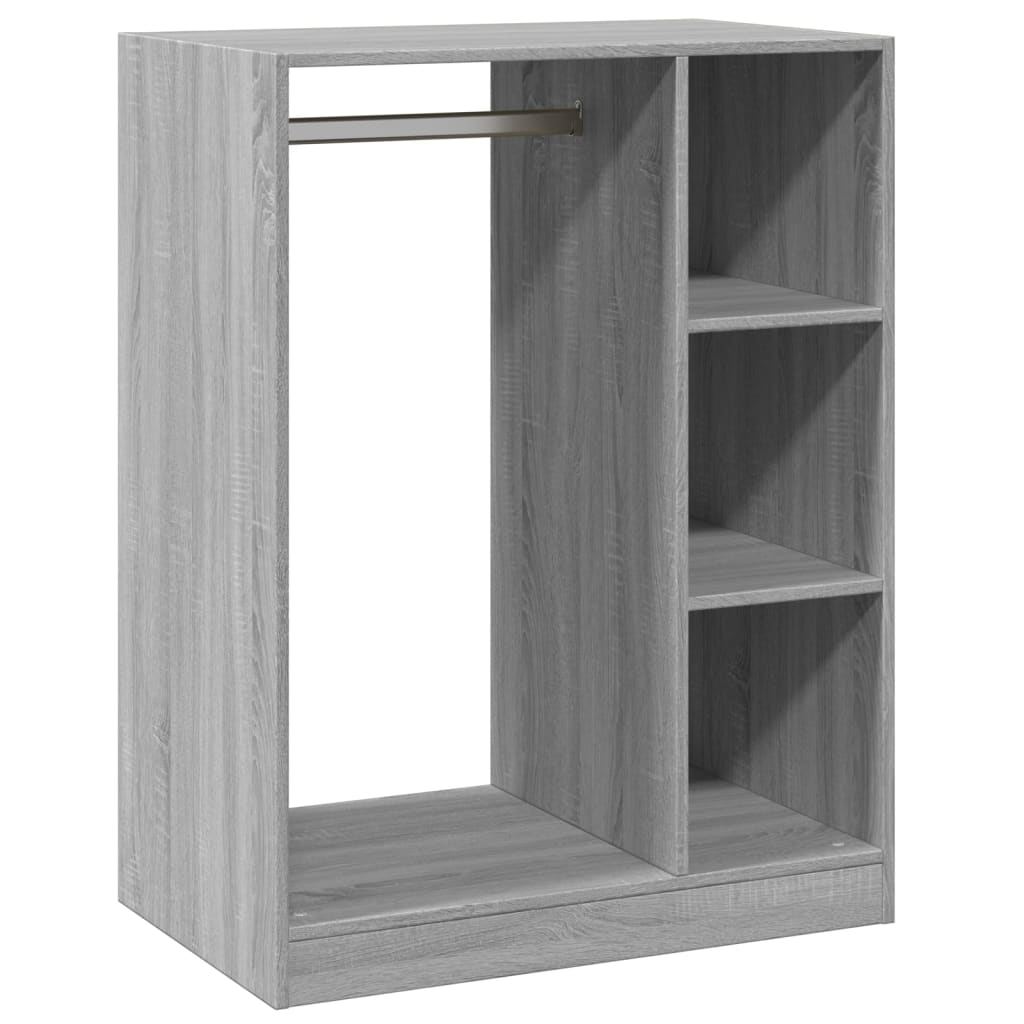 Armario de madera de ingeniería gris Sonoma 77x48x102 cm