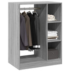 Armario de madera de ingeniería gris Sonoma 77x48x102 cm