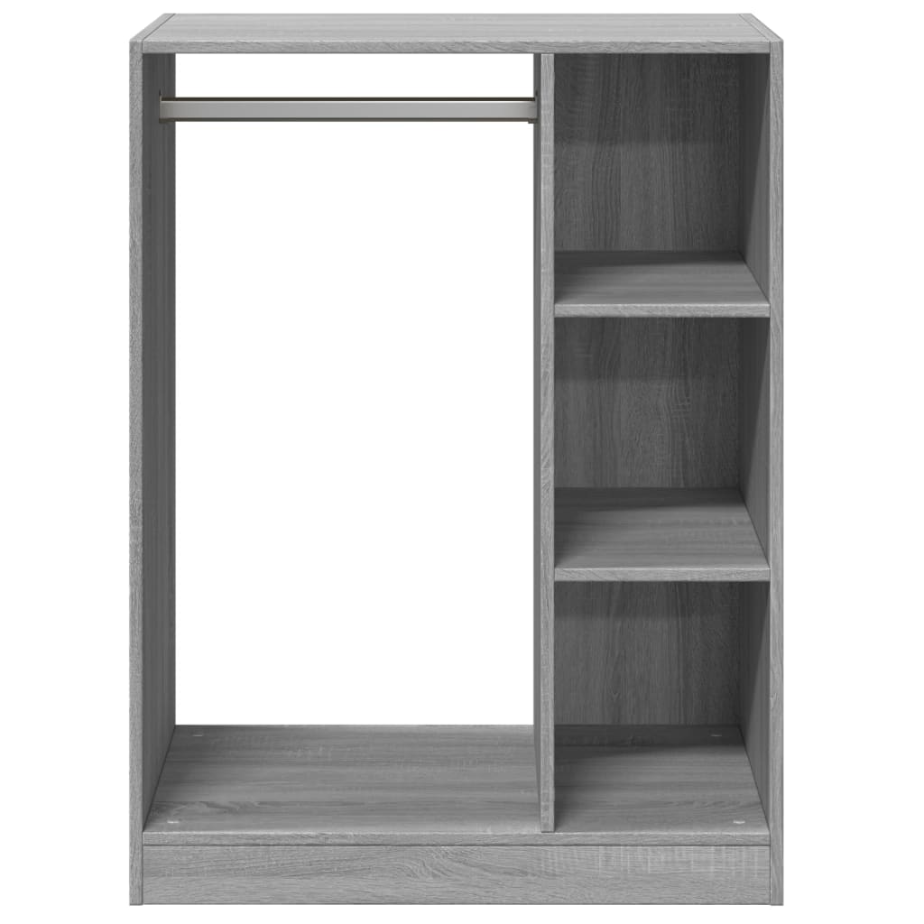 Armario de madera de ingeniería gris Sonoma 77x48x102 cm