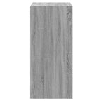 Armario de madera de ingeniería gris Sonoma 77x48x102 cm