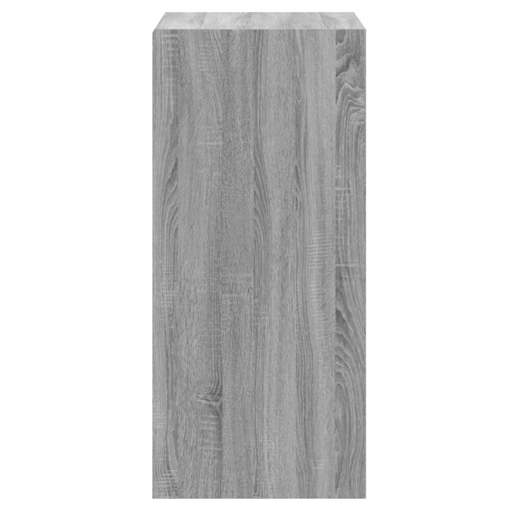 Armario de madera de ingeniería gris Sonoma 77x48x102 cm