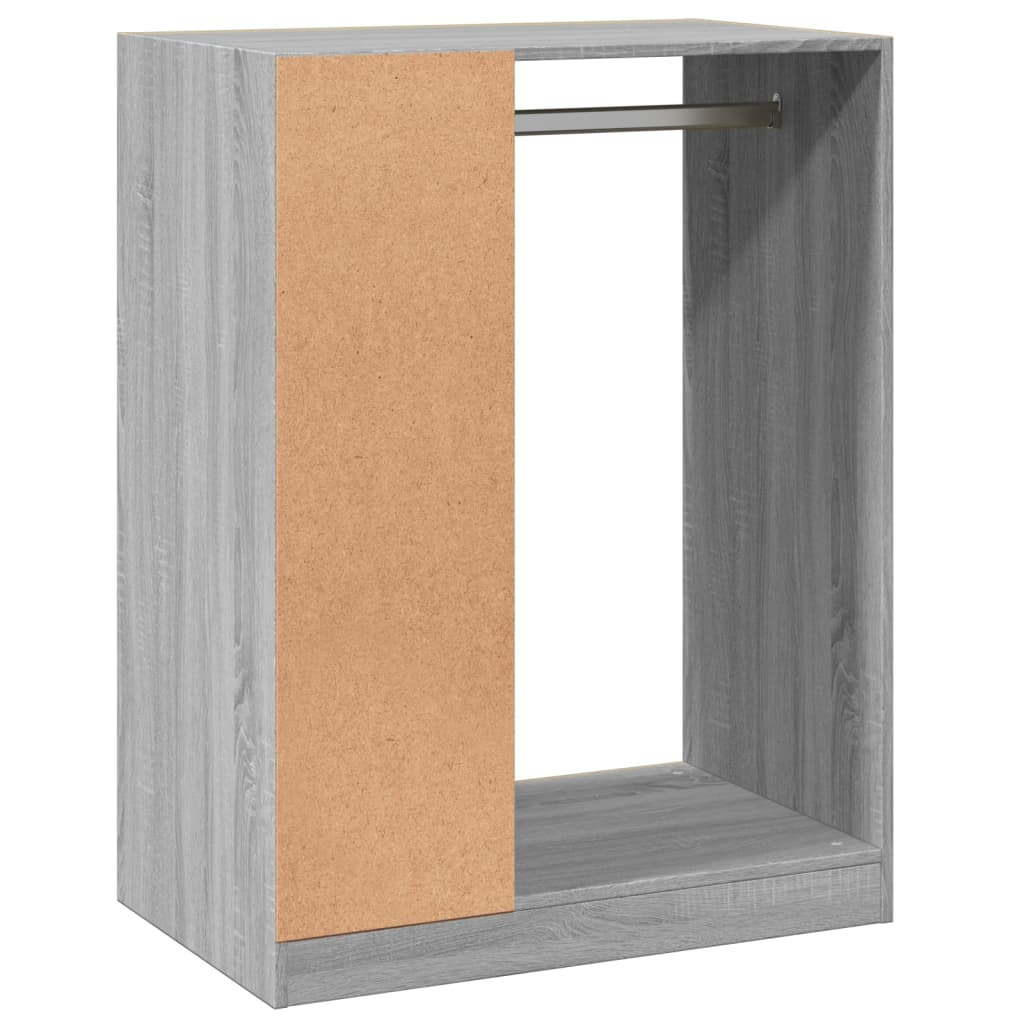 Armario de madera de ingeniería gris Sonoma 77x48x102 cm