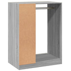 Armario de madera de ingeniería gris Sonoma 77x48x102 cm