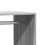 Armario de madera de ingeniería gris Sonoma 77x48x102 cm