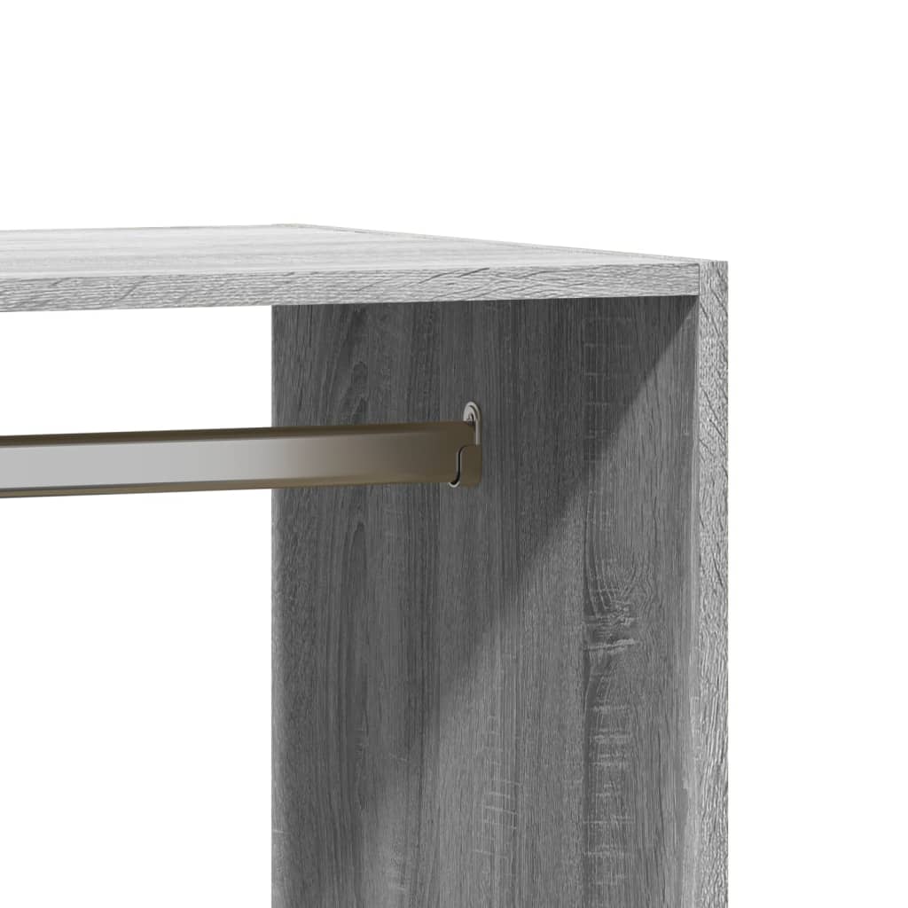 Armario de madera de ingeniería gris Sonoma 77x48x102 cm