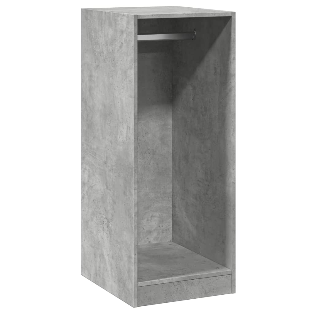 Armario de madera de ingeniería gris hormigón 48x41x102 cm
