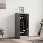 Armario de madera de ingeniería gris hormigón 48x41x102 cm