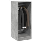 Armario de madera de ingeniería gris hormigón 48x41x102 cm