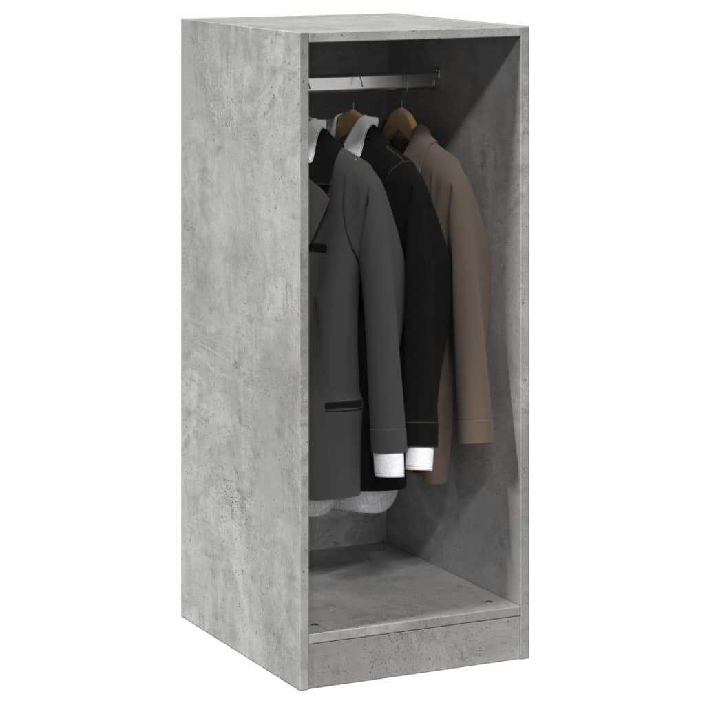Armario de madera de ingeniería gris hormigón 48x41x102 cm